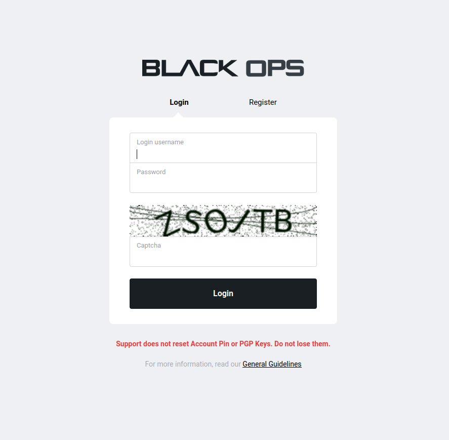Secure login interface showing encrypted connection and PGP verification